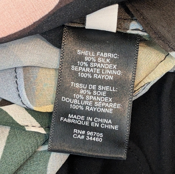 Rebecca Taylor Botanical Garden Mock Neck Silk Blouse size 4 - Picture 7 of 8